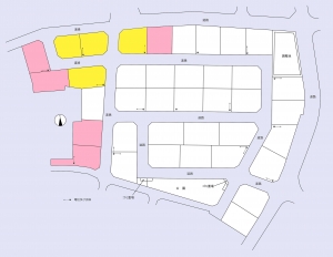 『区画図（地積、金額無し）背景色変え』の画像