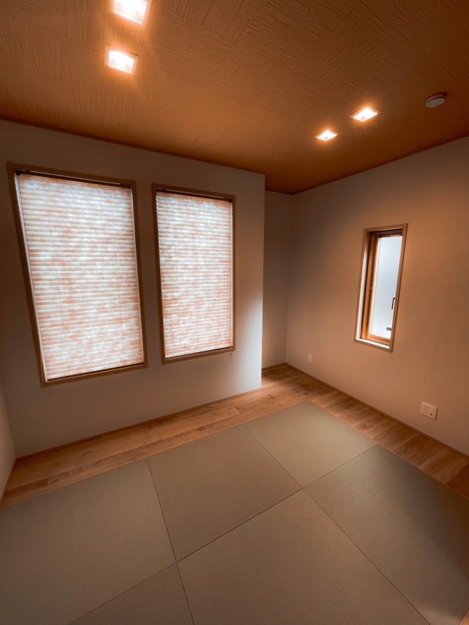 和室やフリースペースとして使える畳コナー。落ち着いた色合いです。