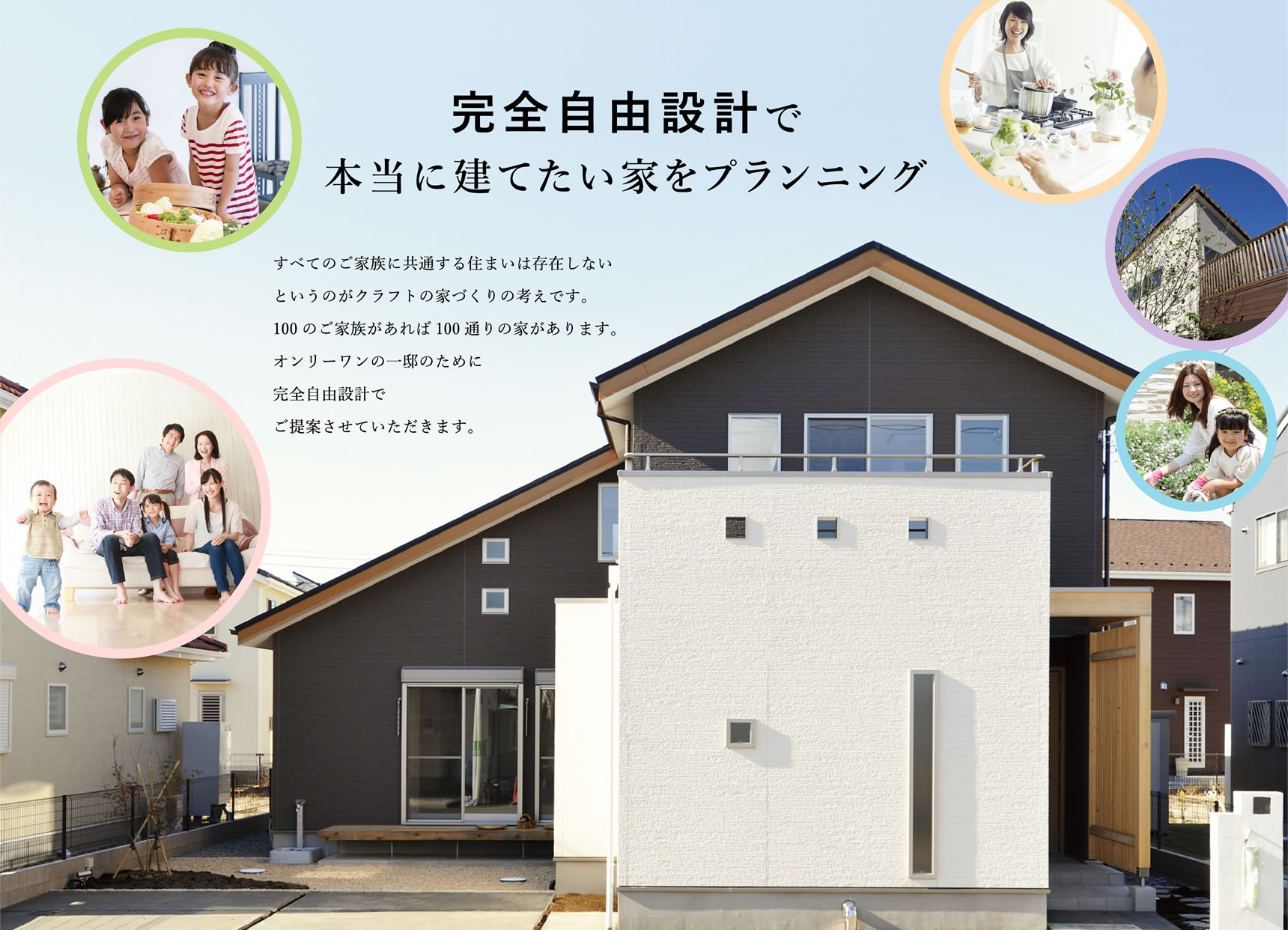 完全自由設計で本当に建てたい家をプランニング